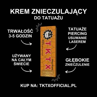 Czy zamierzasz zrobić sobie tatuaż? Usuwanie laserem? Prace estetyczne? Potrzebujesz naszego kremu znieczulającego! Kup...